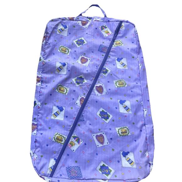 Vintage 90's Y2K Dance Travel Garment Bag Duffel Toiletry Zipper Purple Girls - Picture 5 of 11